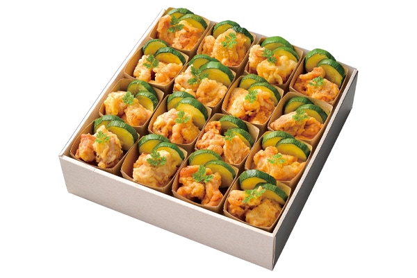 10.薩摩ハーブ悠然どりの唐揚げ＆季節野菜のフリット