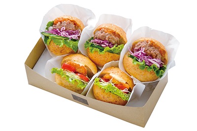 H-06.ハーフサイズBOX 2種のミニバーガー