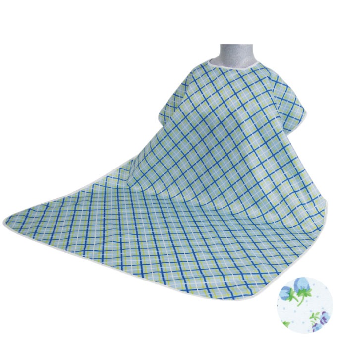 食事用エプロンW フルーツブルー