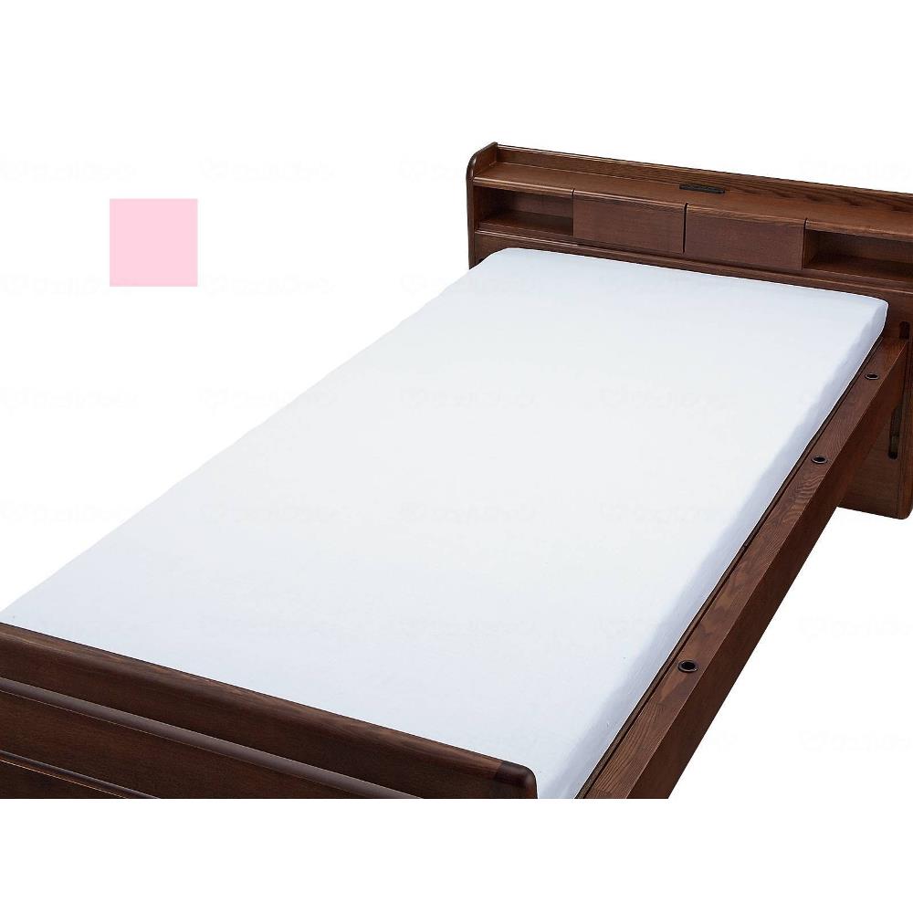 ボックス型シーツ Wレギュラー ピンク 93×195cm