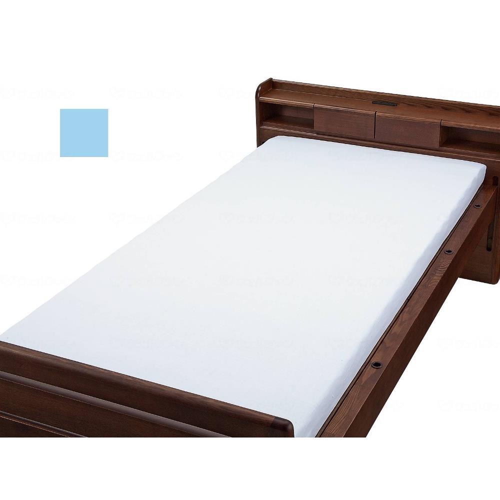 ボックス型シーツ Wレギュラー ブルー 93×195cm