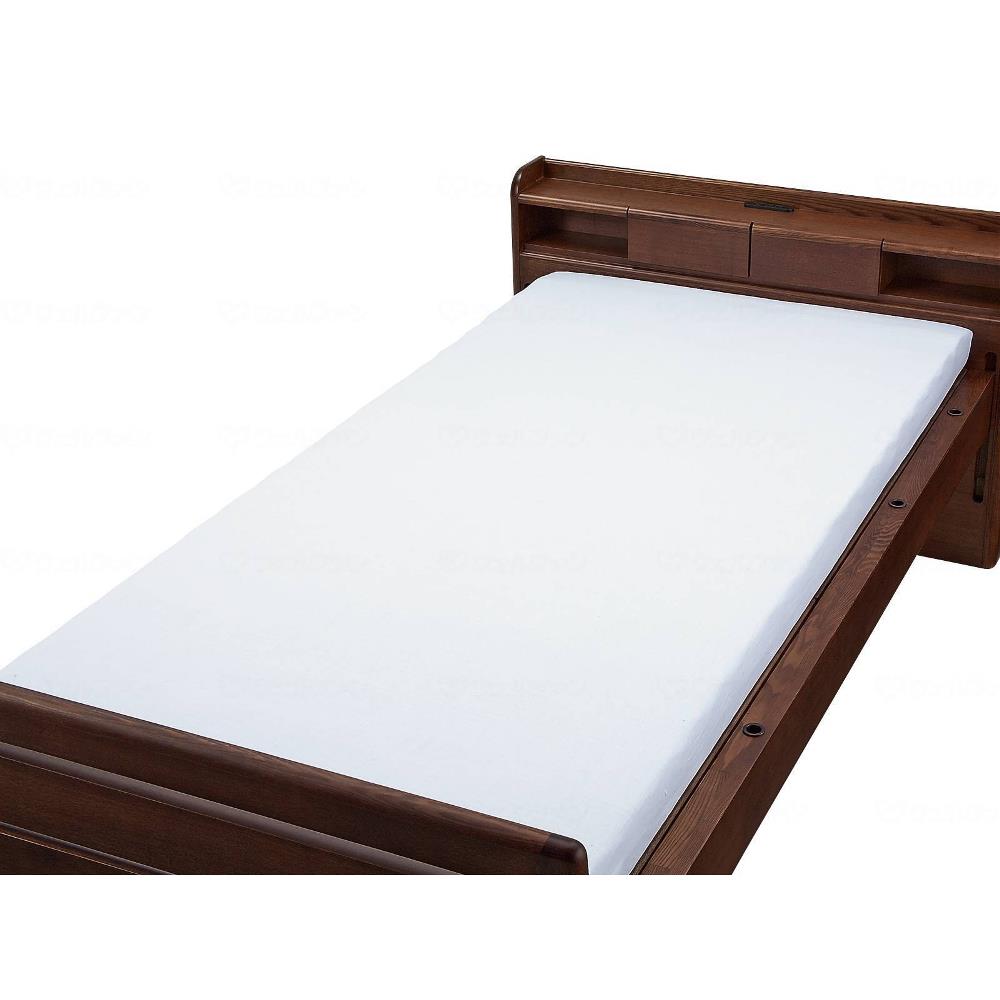 ボックス型シーツ Wショート 白 93×185cm