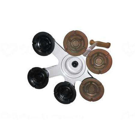 アシストスーパー多点杖用替ゴム(6個セット) 黒×茶