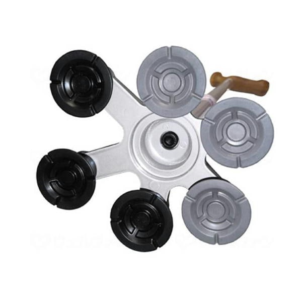 アシストスーパー多点杖用替ゴム(6個セット) 黒×グレー