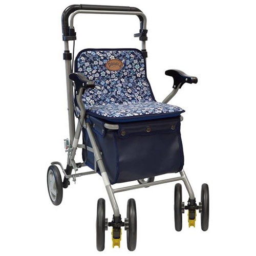 パレード 花柄紺