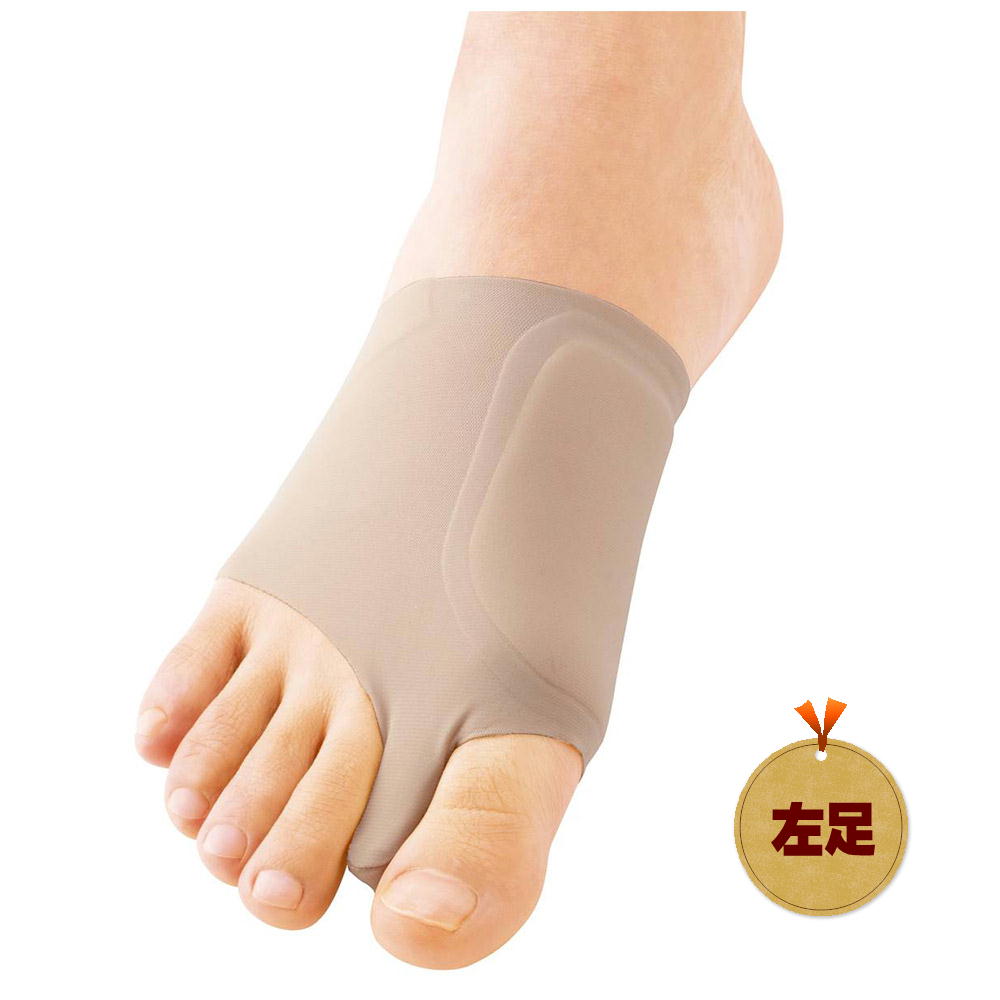 ソルボ外反母趾サポーター スキニーフィット 左足用 ベージュ L(25.5〜27.0)|サポーター|介護用品