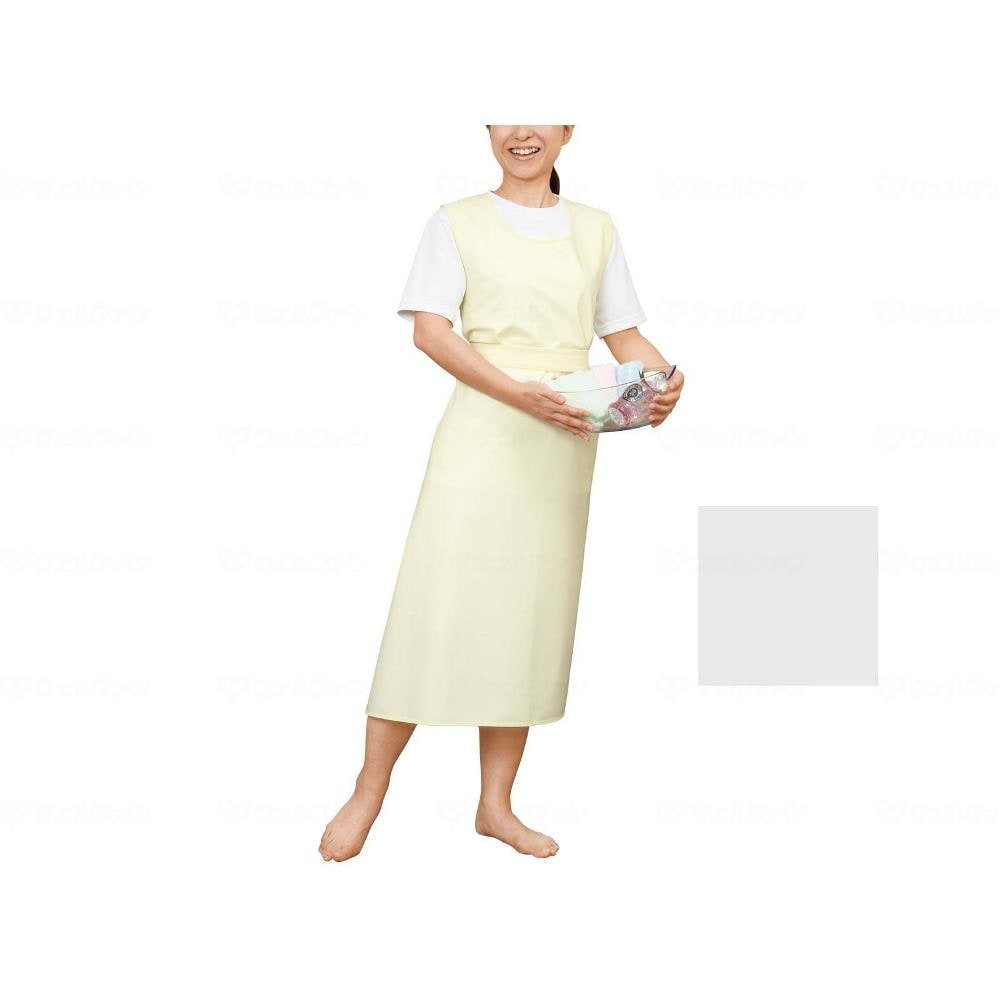 入浴介助エプロン ひもタイプ ホワイト M