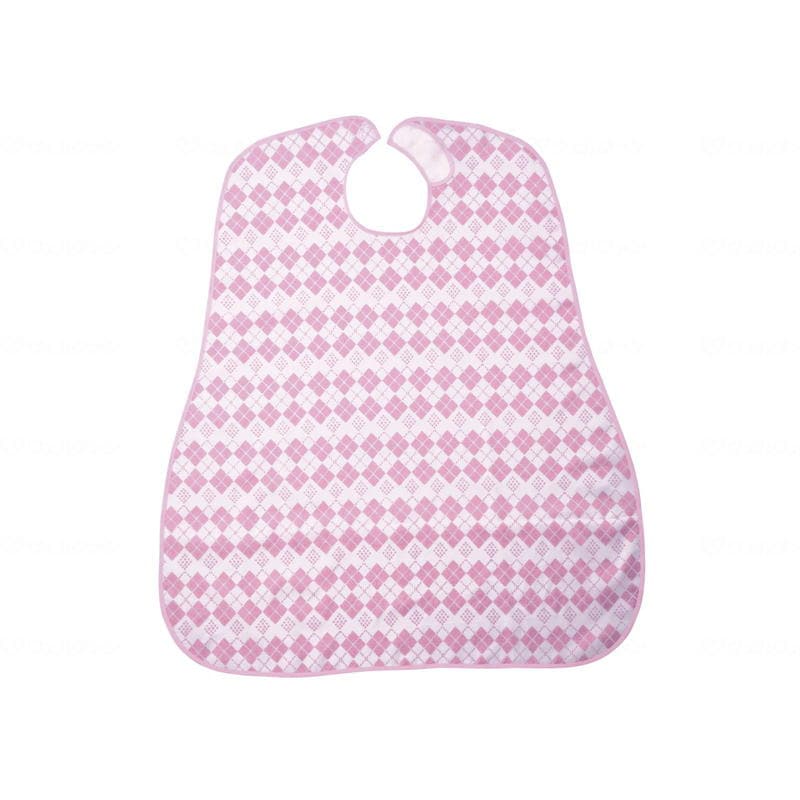 食事用エプロン ダイヤピンク