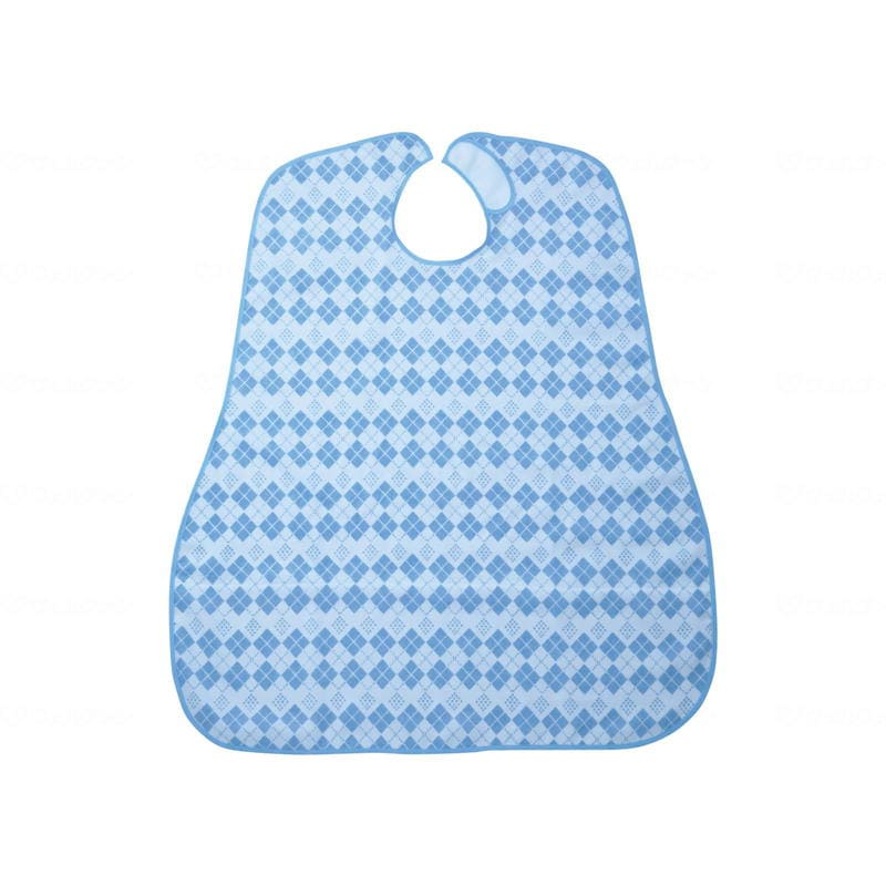 食事用エプロン ダイヤブルー