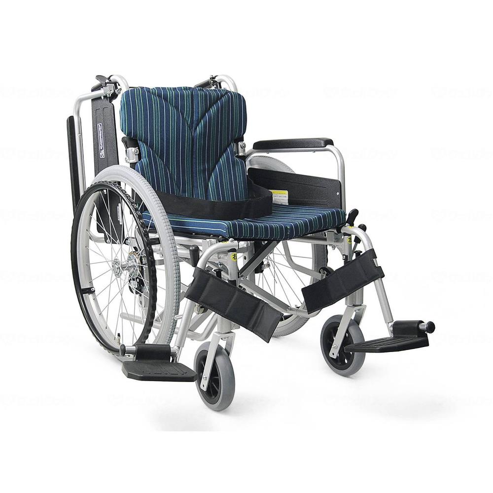 簡易モジュール自走用 中床タイプ 車いす ピーコックブルー 座幅38cm