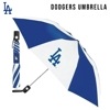 ドジャース プッシュ式 折りたたみ傘 雨具 ジャンプ傘 MLB dodgers LA LOS ANGELES ロサンゼルス 傘 おしゃれ プレゼント ロゴ ブルー グレー ストリート メジャーリーグ 
