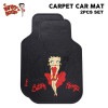 カーマット ベティ ブープ BettyBoop フロアマット ベティ グッズ ベティブープ ベティちゃん フロント ラバー素材 2枚 汎用 車 車内アクセサリー 内装 カーアクセサリー ラバーマット 