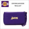 レイカーズ ラウンドファスナー 長財布 NBA LOS ANGELES LAKERS ロサンゼルス ウォレット 財布 パープル バスケットボール BASKETBALL ローライダー Lowrider 