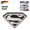 SUPERMAN ヒッチカバー クローム ブラック スーパーマン ロゴ DCコミックス アメコミ ヒッチキャップ ヒッチプラグ カーアクセサリー 車用品 カー用品 Lowrider ローライダー ウエ
