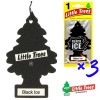 エアフレッシュナー Little Trees BLACK ICE 3枚セット ブラックアイス リトルツリー ツリー ミラー ハンギング エアフレ ルームフレグランス 車内芳香剤 吊り下げタイプ air