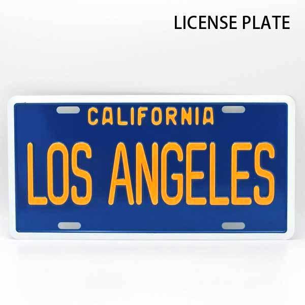 カリフォルニア ロサンゼルス ナンバープレート USサイズ ブルー