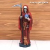 サンタムエルテ オブジェ レッド サイズ 約30cm インテリア St.Muerte サンタ・ムエルテ 置物 人形 メキシコ民芸 雑貨 骸骨 スカル 赤 メキシコ雑貨 メキシカン MEXICO