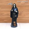 サンタムエルテ オブジェ ブラック サイズ 約30cm インテリア St.Muerte サンタ・ムエルテ 置物 飾り 装飾 人形 メキシコ民芸 雑貨 骸骨 スカル 黒 MEXICOメキシカン グッズ 