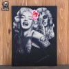 DGA アートパネル SMILE NOW ブラック キャンバス 壁飾り 壁掛け 装飾 アート ファブリックパネル Lowrider ローライダー チカーノ チカーノファッション チカーノスタイル イン