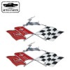 1961 インパラ クオーターエンブレム ２個セット IMPALA QUARTER EMBLEM エンブレム FLAG フラッグ Lowrider ローライダー