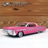 1/24 箱入り ミニカー 1964 CHEVROLET IMPALA GET LOW ピンク 1964年 シボレー インパラ CHEVY シェビー アメ車 ゲット ロー Lowrider ローライダ