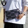 レイダース クラッチバッグ NFL RAIDERS カバン クラッチ バック バッグ 手持ち おしゃれ ブラック ロゴ ハンドバッグ ポーチ シンプル プレゼント ロゴ ストリート アメフト アメリカ