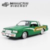 1/24 箱入り ミニカー 1987 BUICK REGAL GET LOW キャンディグリーン クロームデイトン ビュイック リーガル ゲット ロー アメ車 ローライダー モーターマックス Lowr