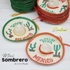 ミニソンブレロ VIVA MEXICO 全2色 グリーン レッド メキシカン ハット ソンブレロ SOMBRERO かわいい インテリア 飾り 装飾品 ミニサイズ シンプル サボテン カクタス 仙人掌
