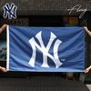 ニューヨーク ヤンキース フラッグ MLB NY NEW YORK YANKEES バナー 旗 ウォールインテリア ディスプレイ 装飾 飾り ガレージ タペストリー ロゴ ネイビー インテリア ウォー
