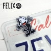 フィリックス ナンバーボルトキャップ ライセンスボルト FELIX キャラクター ナンバープレートアクセサリー カーアクセサリーフィリックス ザ キャット FELIX THE CAT 汎用 車用品 カ