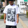 Tシャツ 半袖 メンズ TWO FACE Smile now ホワイト ツーフェイス トゥフェイス SHAKA シャカ LOW LIFE トップス 白 オーバーサイズ ビッグシルエット ストリート ア