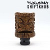シフトノブ TIKI surf ティキサーフ ブラウン 専用アダプタ付き カーアクセサリー 車用品 カー用品 カスタム カスタマイズ オートパーツ 車 内装 黒 汎用 アメ車 ハワイアン ハワイ HA