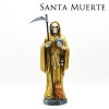 サンタムエルテ オブジェ ゴールド サイズ 約30cm インテリア St.Muerte サンタ・ムエルテ 置物 人形 メキシコ民芸 骸骨 スカル インテリア 飾り 装飾 おしゃれ メキシカン MEXI