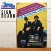 サインプレート BLUES BROTHERS ブルース ブラザーズ ダッジ モナコ dodge monaco 映画 movie ガレージ サインボード プレート ビンテージ風 装飾 インテリア 看板 