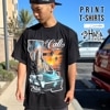 Tシャツ 半袖 メンズ ブラック SHAKA WEAR シャカ Cali Style CHEVROLET IMPALA シボレー インパラ California カリフォルニア アメ車 おしゃれ 黒 