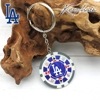 ドジャース ロゴ カジノチップ キーホルダー キーチェーン ブルー ホワイト ポーカーチップ MLB dodgers LA LOS ANGELES ロサンゼルス 大谷翔平 おしゃれ ストリート キーチ