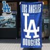 ドジャース ビーチタオル バスタオル ロゴ MLB dodgers LA LOS ANGELES ロサンゼルス 大谷翔平 縦型 ブルー ホワイト グレー 大判 プリント タオル おしゃれ プレゼント 