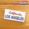 マグネット 磁石 ロサンゼルス Los Angeles California カリフォルニア LA ホワイト ナンバープレート ライセンスプレート かわいい 大きめ キッチン おしゃれ インテリア ア