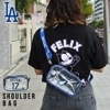 ドジャース ショルダーバック 大谷翔平 MLB dodgers LA LOS ANGELES ロサンゼルス カバン 肩掛け バック クリア クリアバッグ ポーチ おしゃれ プレゼント メジャーリーグ 