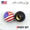 エアバルブキャップ アメリカ 2個ワンセット アメリカ国旗 アメリカン 星条旗 汎用 車 バイク 空気入れ バルブ キャップ エアーバルブキャップ オートパーツ カーアクセサリー 車用品 カー用品 飾