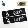 ドジャース シートベルトパッド 2個セット ペア ロゴ ブラック 刺繍 MLB dodgers LA LOS ANGELES 大谷翔平 ロサンゼルス ドジャース グッズ シートベルトカバー シートベル