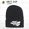 Mexico ニットキャップ ニット帽 ブラック ホワイト ビーニーキャップ 帽子 メキシコ メキシカン MEXICAN 刺繍 折り返し KNIT CAP ロゴ 黒 ニット アウトドア キャンプ 暖か