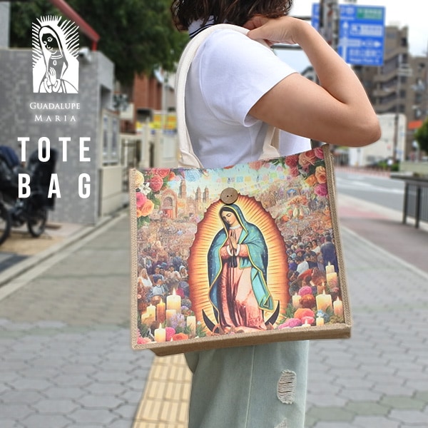 GUADALUPE 壁掛け マリア グアダルーペ マリア ファブリックアートパネル S 壁掛け