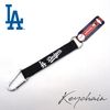 ドジャース リボンキーホルダー ブラック ロゴ MLB dodgers LA LOS ANGELES ロサンゼルス 大谷翔平 ドジャース グッズ おしゃれ ストリート キーリング キーチャーム キーホ