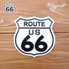 マグネット 磁石 ROUTE66 ルート66 ロゴ US 旧国道 ホワイト 大きめ かわいい かっこいい キッチン おしゃれ インテリア アメリカ 雑貨|新商品情報