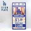 ドジャース サインプレート サインボード ウッド調 立てかけ 壁掛け ドジャース グッズ ボール MLB dodgers LA LOS ANGELES 大谷 翔平 看板 ロサンゼルス インテリア ガレ