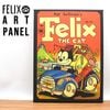 フィリックス アートパネル アートボード FELIX THE CAT キャンバスアート 車 立てかけ フィリックス ザ キャット ネコ 壁掛け アート パネル ウォールアート 装飾 ディスプレイ キャ