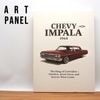 アートパネル アートボード キャンバス 1964 CHEVROLET IMPALA シボレー インパラ 64 壁掛け 飾り 装飾 アート パネル インテリア おしゃれ ガレージ ローライダー Lowr