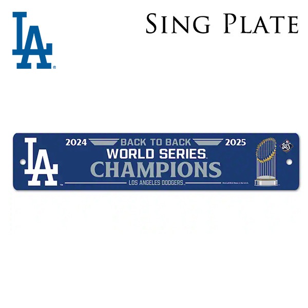 ドジャース ナンバープレート USサイズ MLB dodgers LA LOS ANGELES