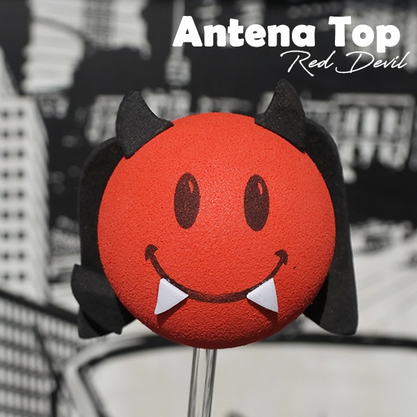 アンテナトップ スマイル イエロー アンテナトッパー アンテナボール